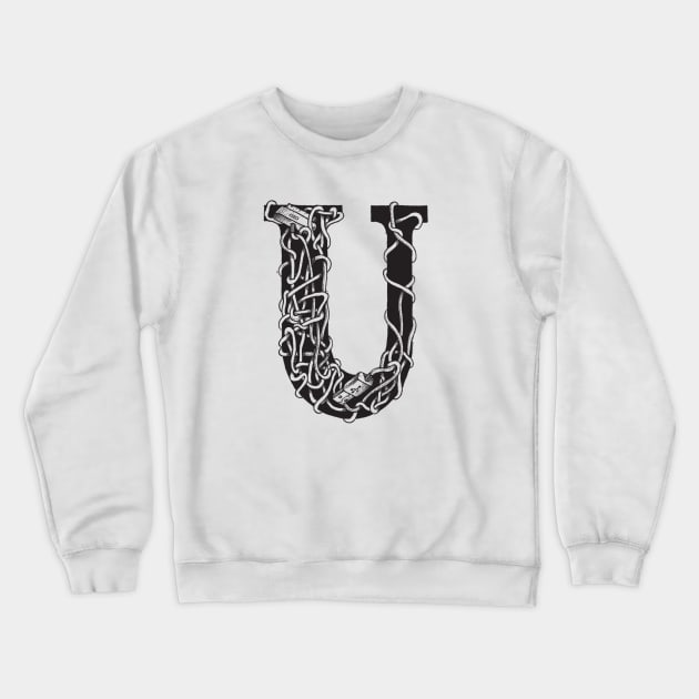 U Crewneck Sweatshirt by evrentural